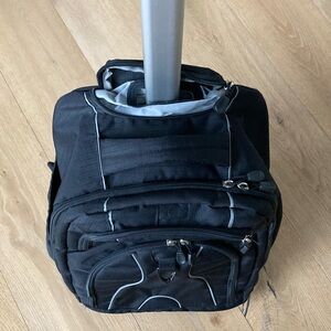 High Sierra Black Travel Backpack with Wheels